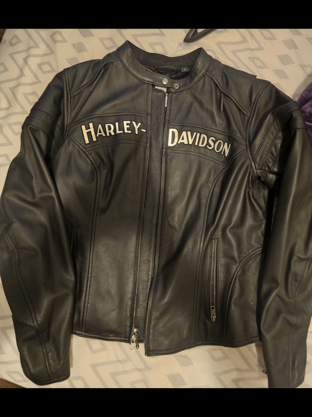 Harley-Davidson Black Leather Motorcycle Jacket